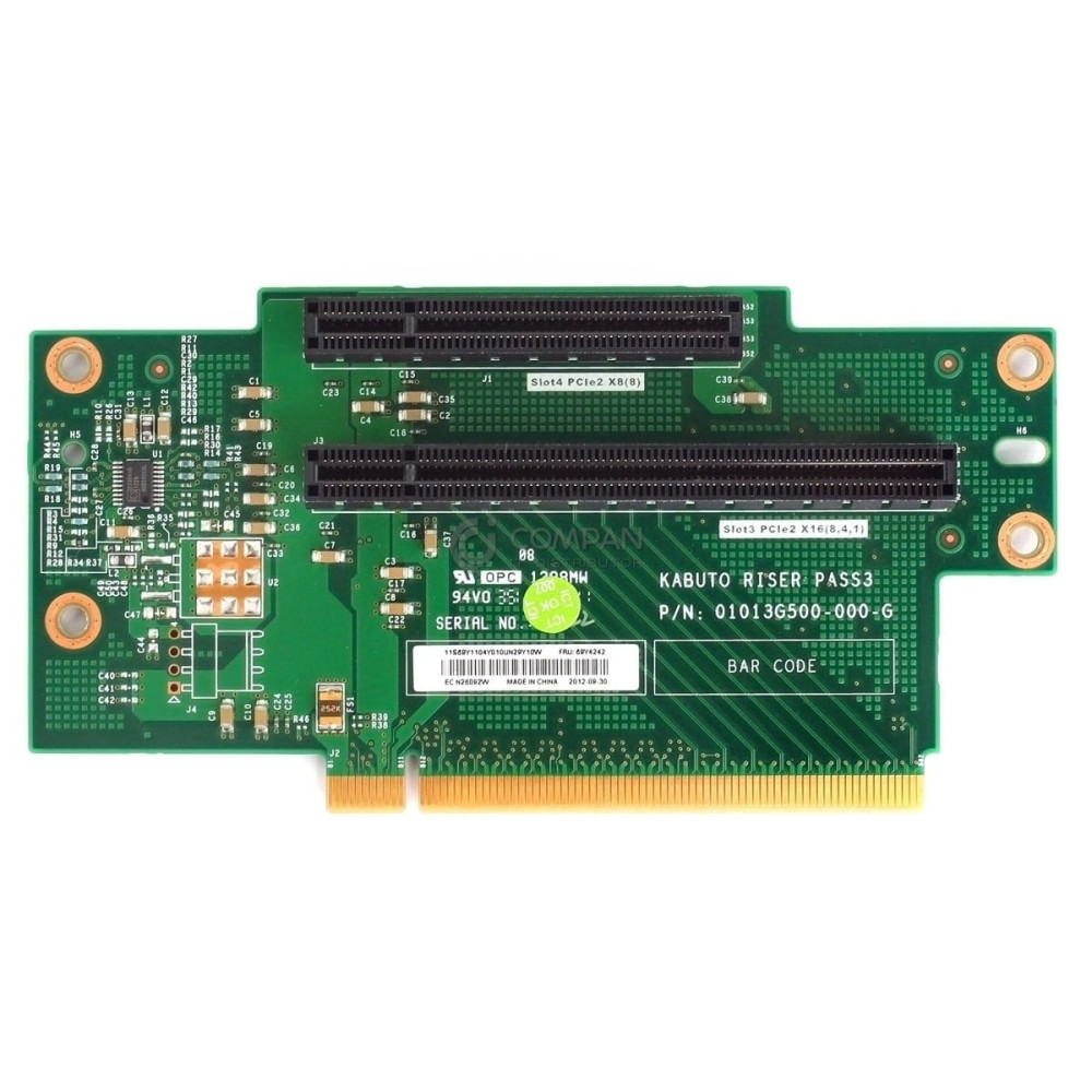 69Y4242 IBM RISER BOARD CARD PCI-E X16 FOR X3630 M3 69Y1104